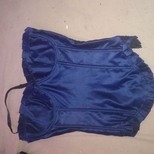 Baby Blue Corset With Strap